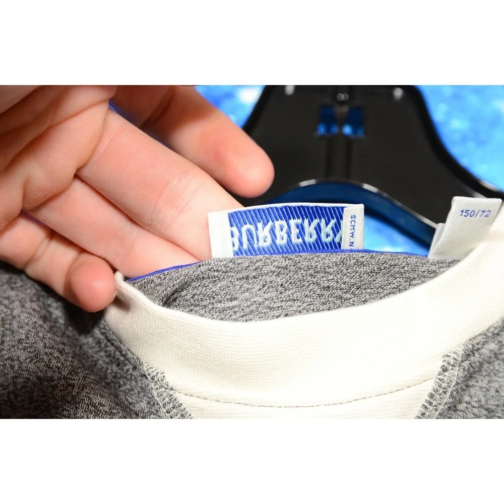 Burberry Shirt Kids 12‎ Gray Cotton Logo Crew Neck Short Sleeve Tee Top